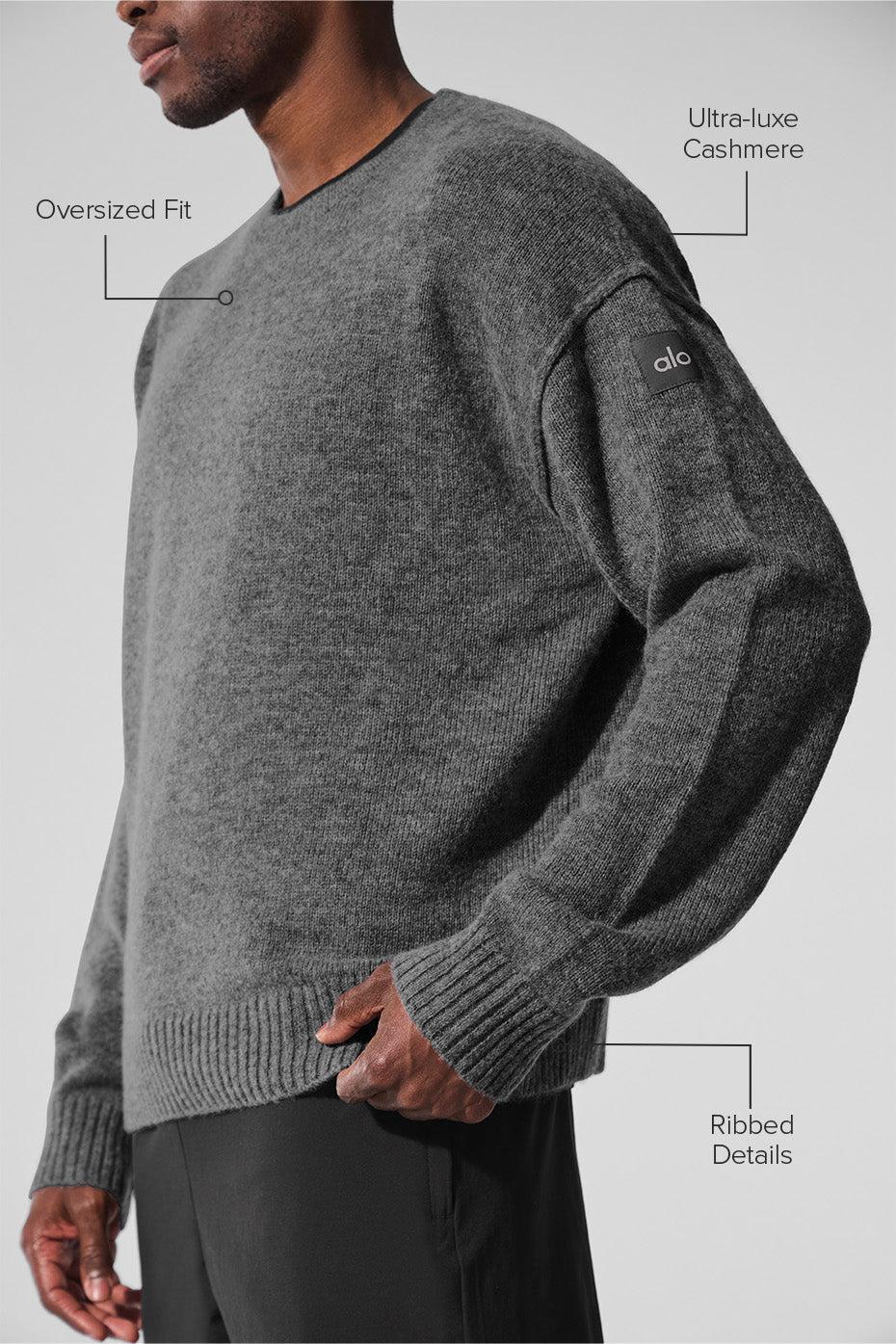 New Class Cashmere Crewneck Sweater - Platinum Grey Product Image