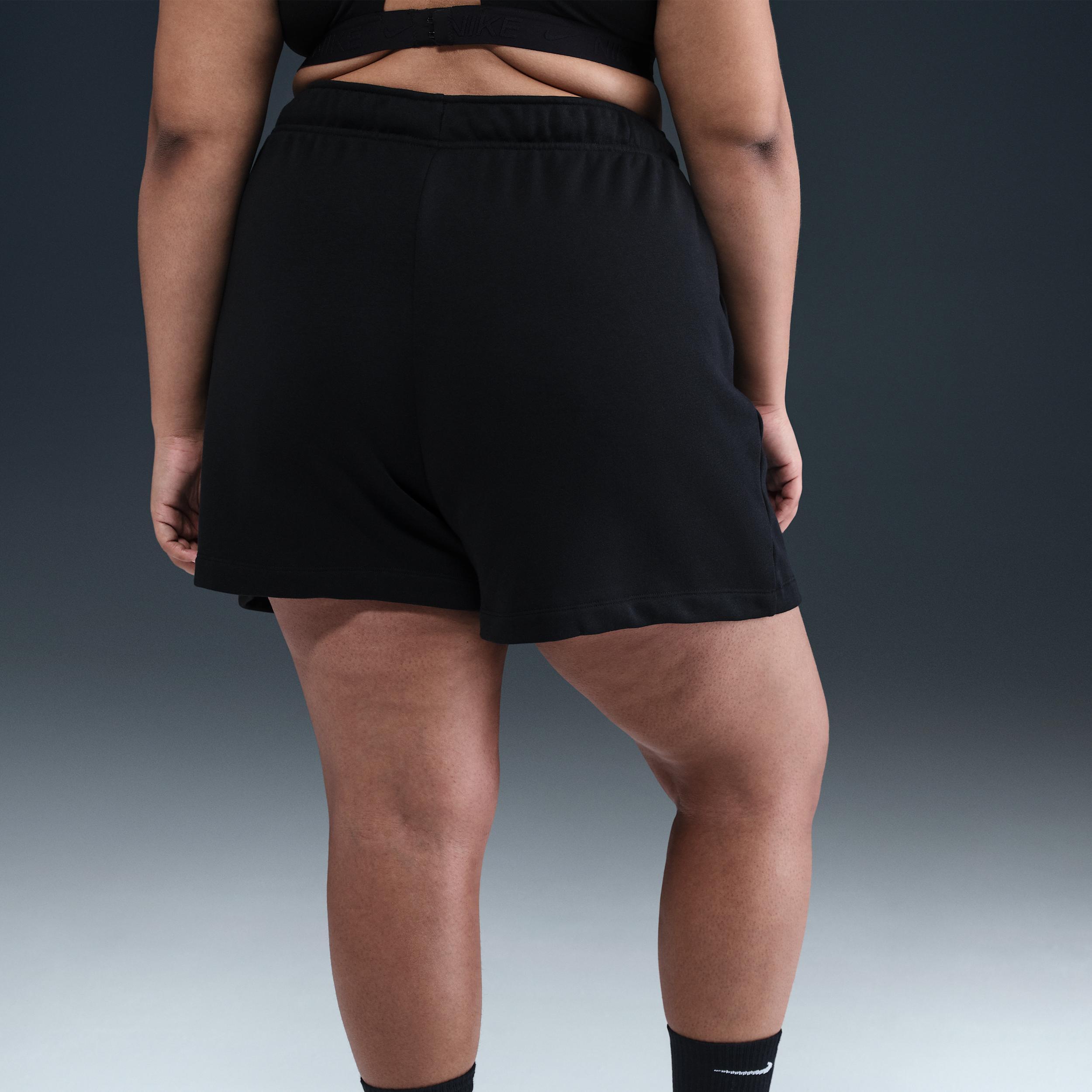 Women's Nike Sportswear Club Fleece Mid-Rise 4" Graphic Shorts (Plus Size) Product Image