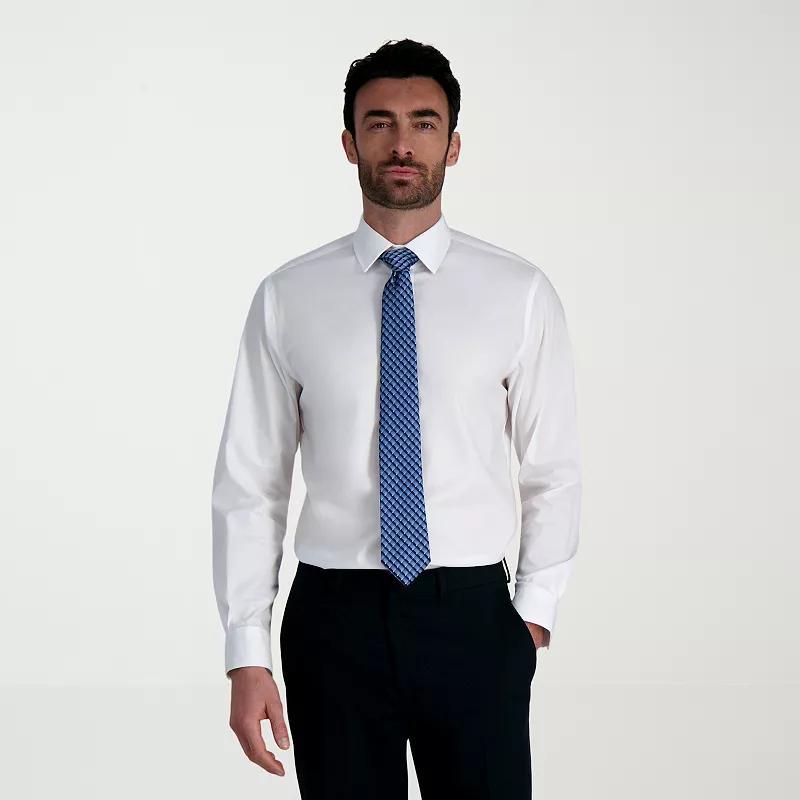 Men's Haggar® Premium Comfort Classic Fit Wrinkle Resistant Dress Shirt, Size: 16.5-34/35, White Product Image