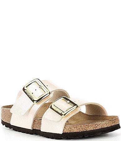 Birkenstock Womens Sydney Luxe Buckle Detail Slide Sandals Product Image