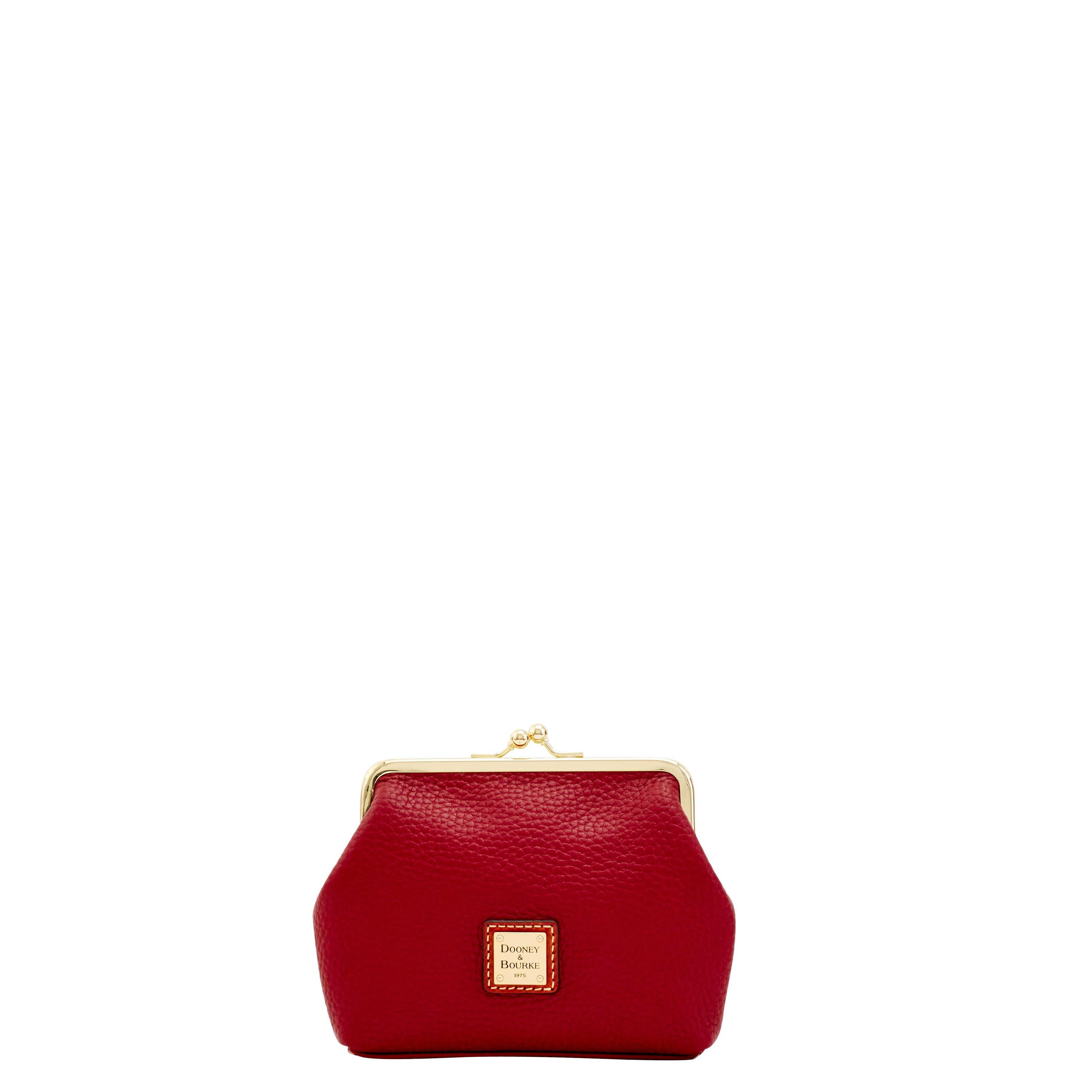 Dooney & Bourke Womens Pebble Grain Large Framed Purse in Blush, Leather Product Image
