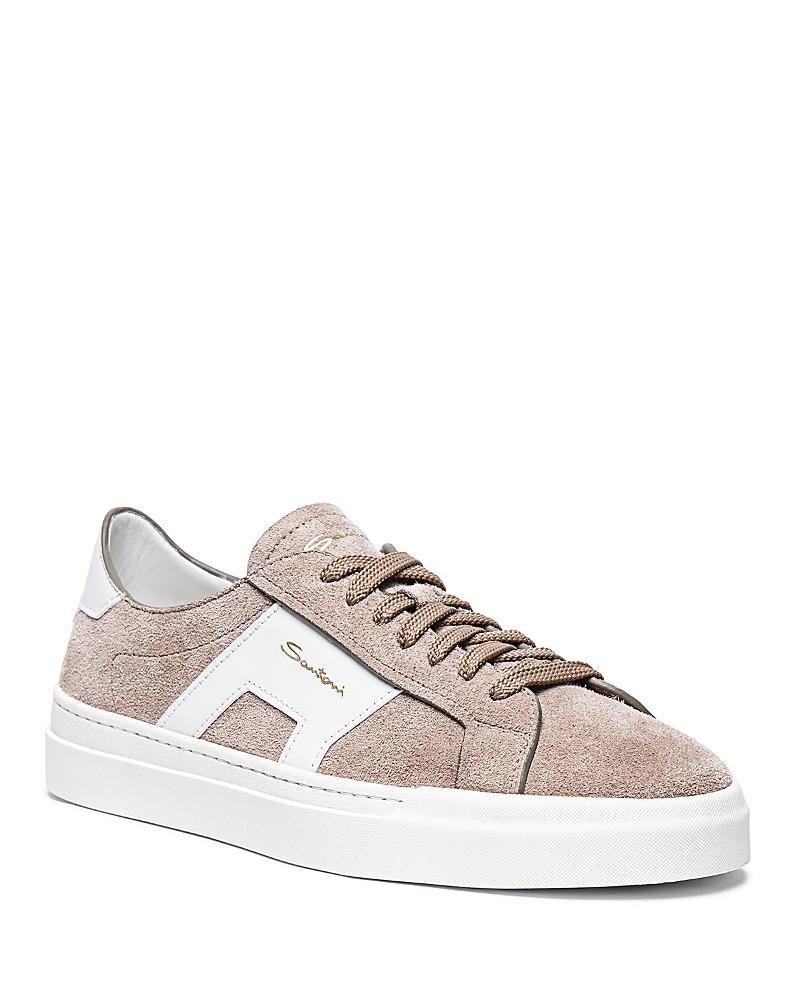 Santoni Mens Double Buckle Lace Up Sneakers Product Image