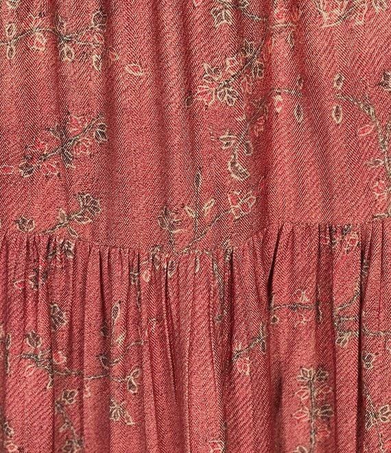 Ro's Garden Frilly Baltistan High Rise A-Line Flounce Maxi Skirt Product Image