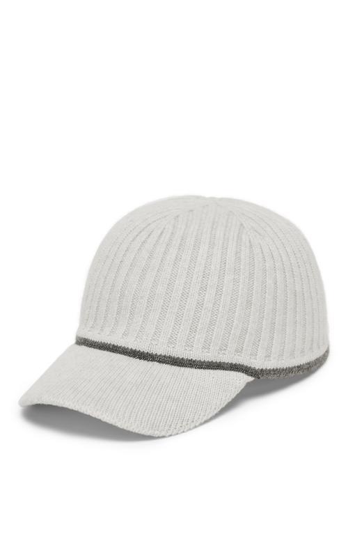 BRUNELLO CUCINELLI Virgin Wool-blend Baseball Cap In Light Grey Product Image