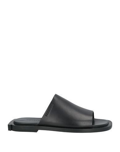 FERRAGAMO Man Sandals Black Size 7 Calfskin Product Image