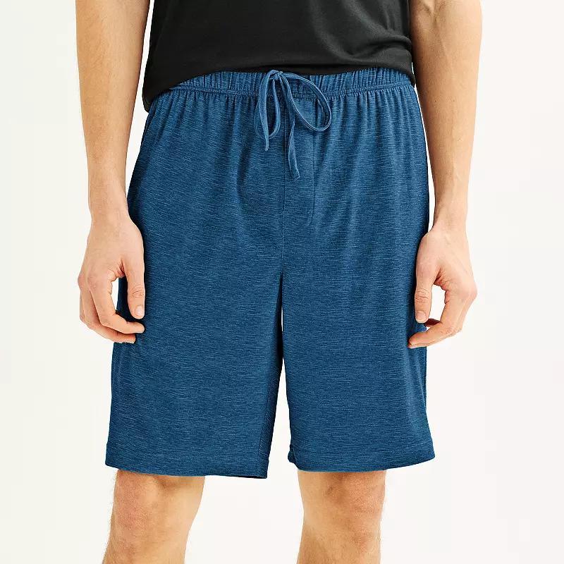 Men's Sonoma Goods For Life® Supersoft Pajama Shorts, Size: Medium, Light Gray Space Dye Product Image