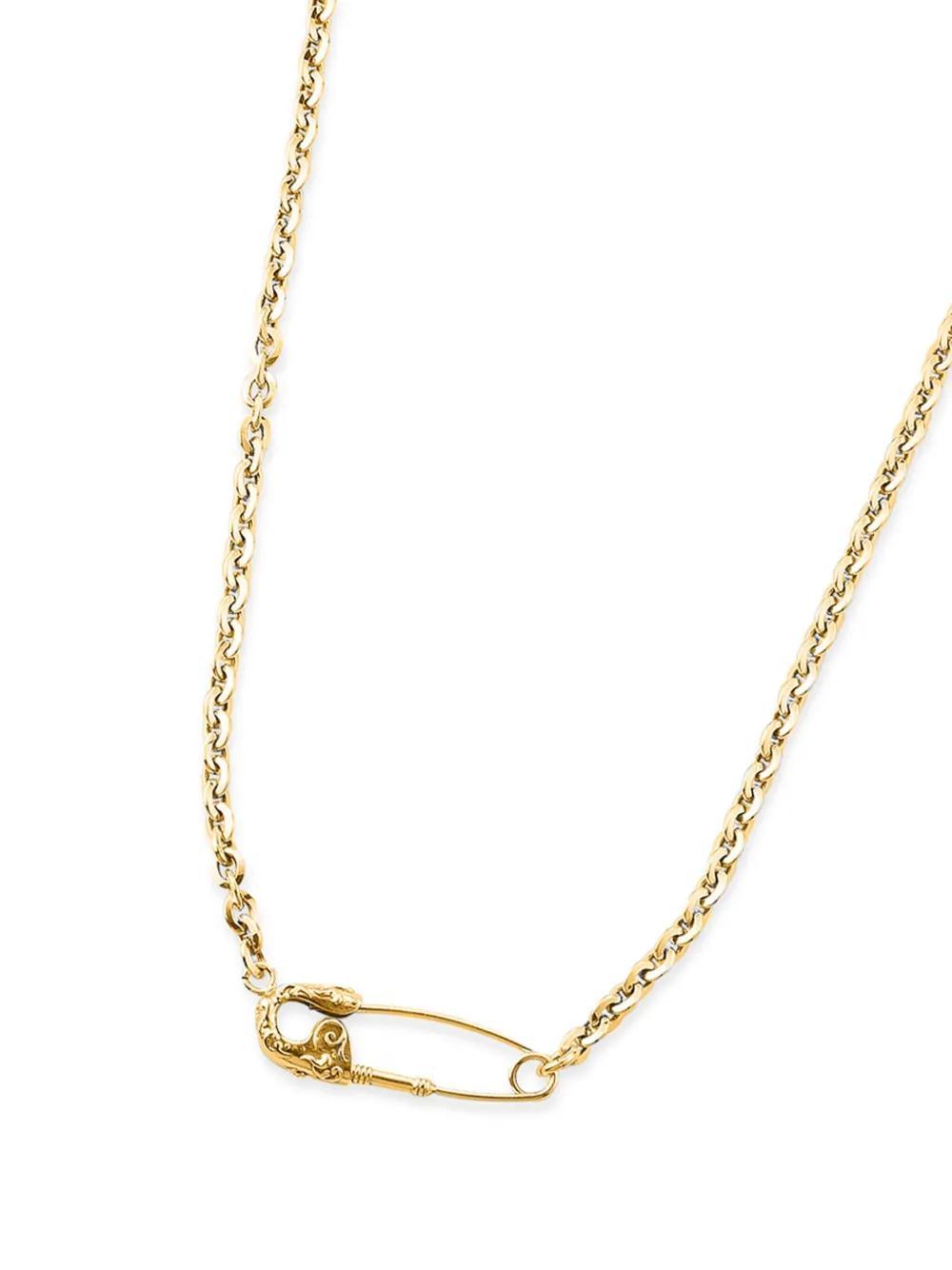 EMANUELE BICOCCHI Arabesque Pin Silver Necklace In Gold Product Image