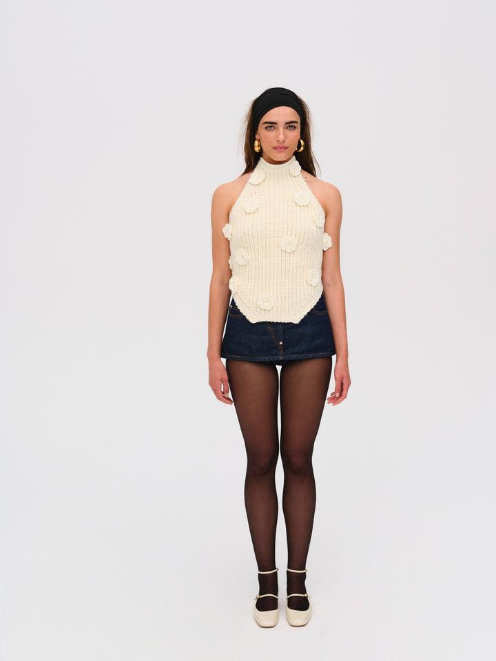 Iliana Top — Ivory Product Image