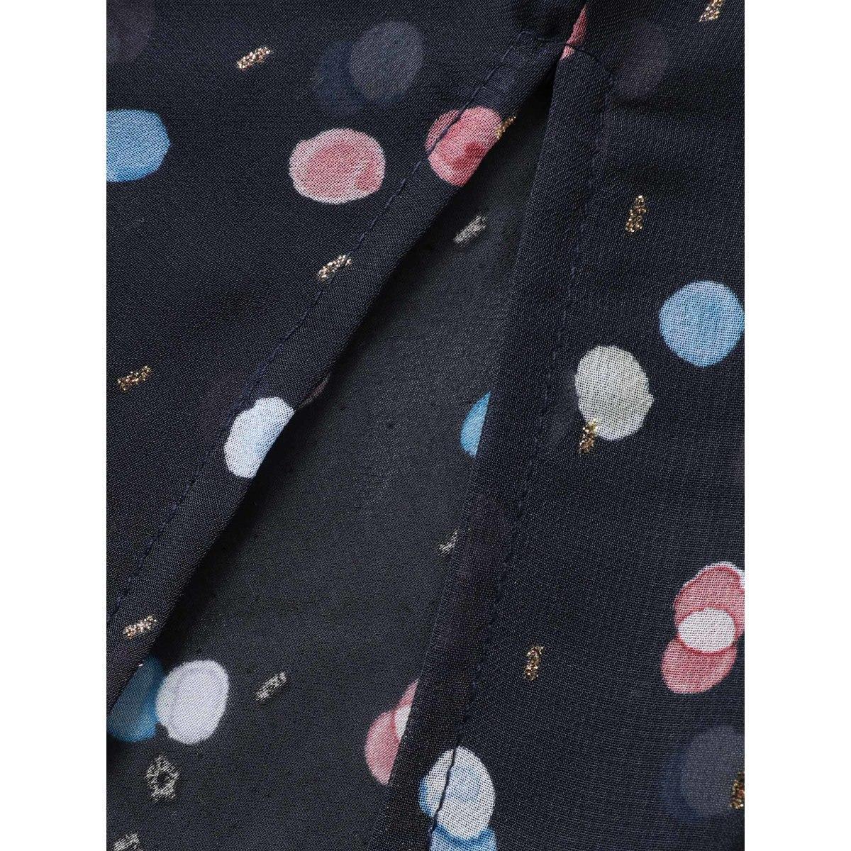 Plus Size Chiffon Sheer Polka Dots Wrap Kimono Women BlackFlower See through Loose Everyday-Elegant Kimonos BloomChic 12/L Product Image