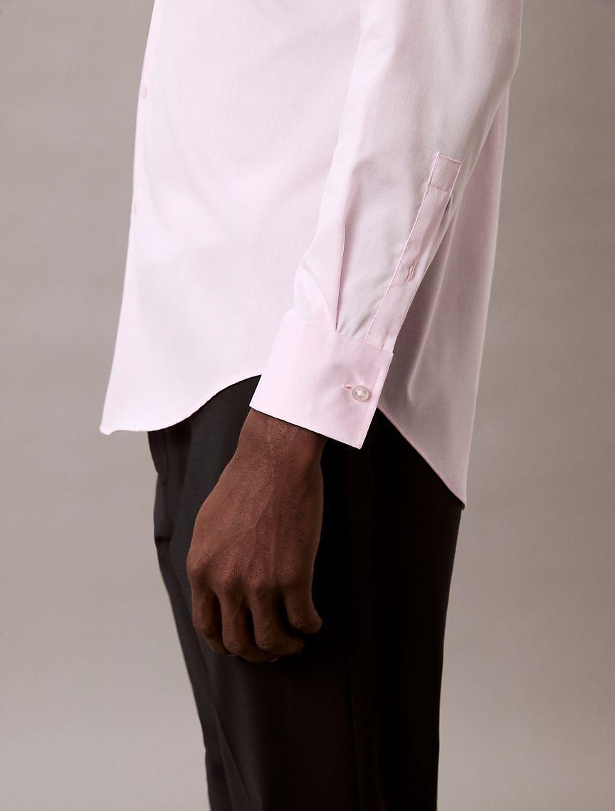 Calvin Klein Men's Cotton Stretch Slim Button-Down Shirt - Pink - 16/32-33 Product Image