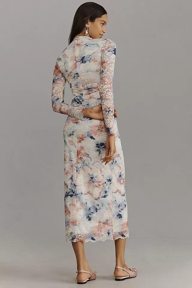 By Anthropologie Mock-Neck Fitted Lace Dress Product Image