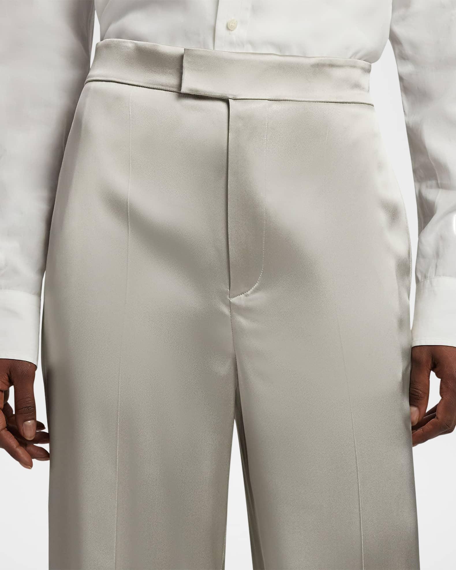 Parson Satin Wide-Leg Pants Product Image