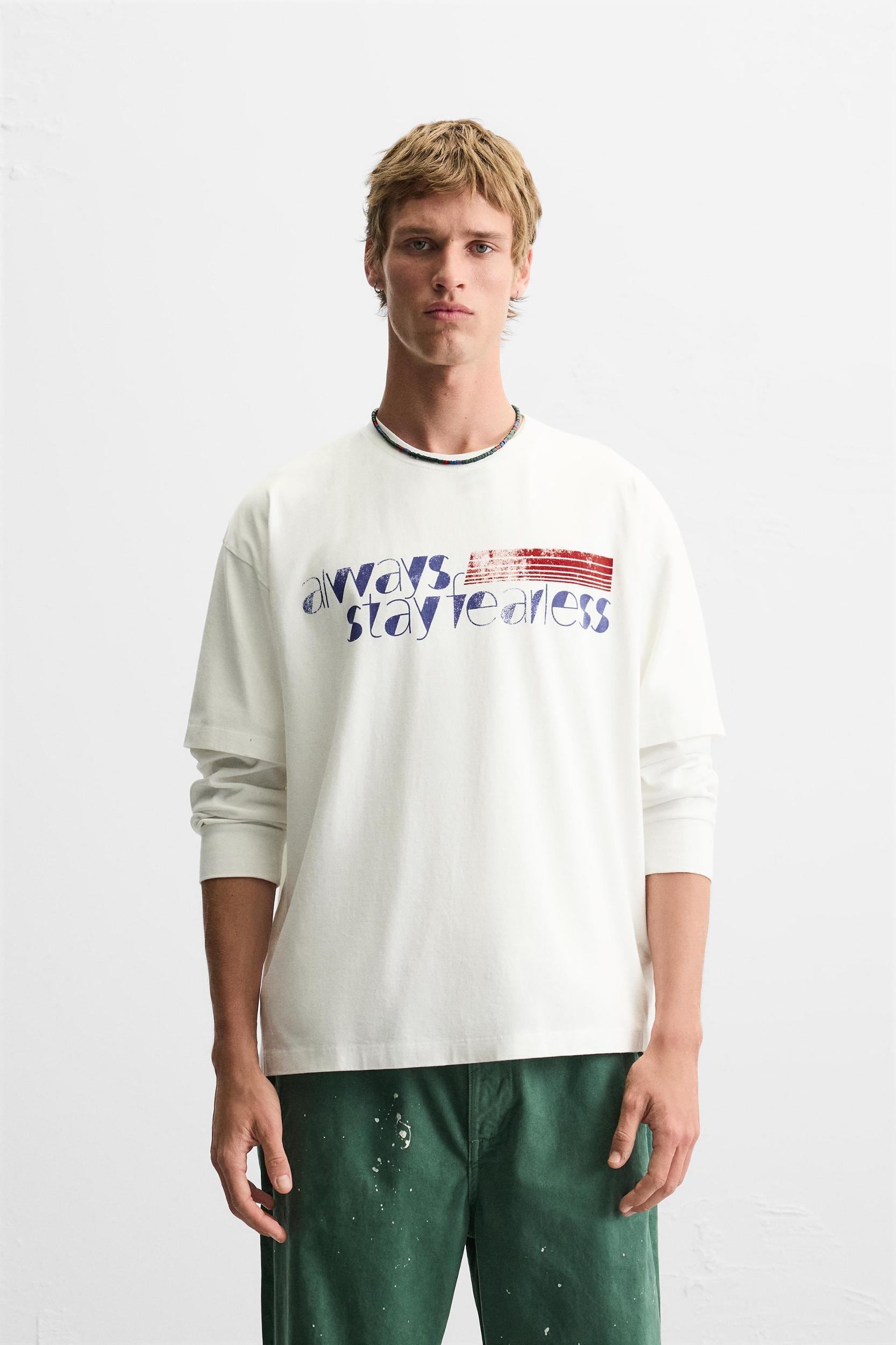 TEXT PRINT T-SHIRT Product Image