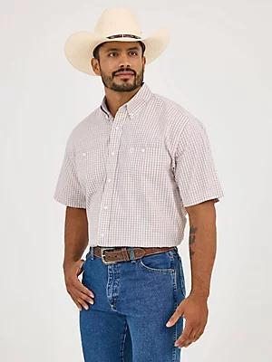 Wrangler® George Strait™ Short Sleeve Two Pocket Button Down Shirt | Men's SHIRTS | Wrangler® Product Image