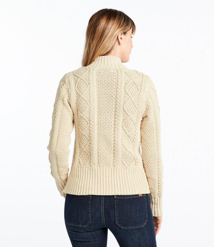 
                            Women's Signature Cotton Fisherman Sweater, Short Cardigan
                         Product Image