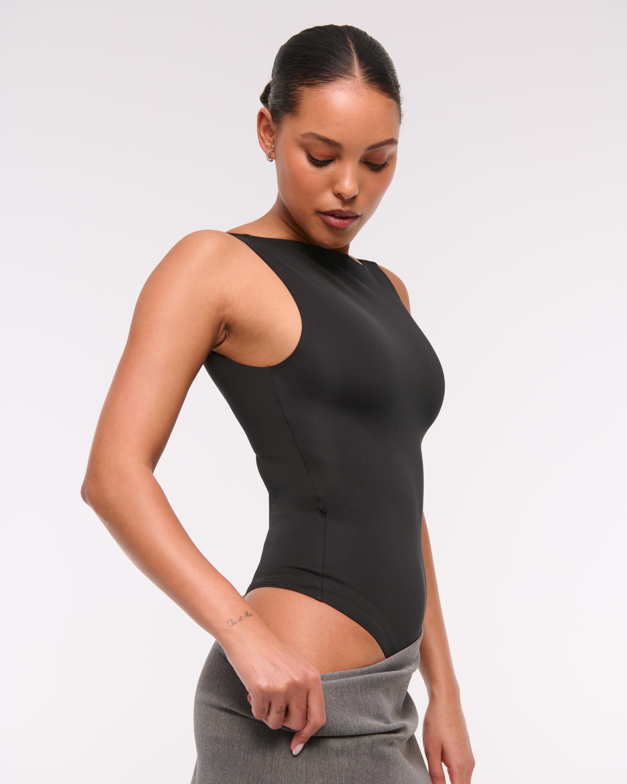Sculpt Matte Seamless Slash Scoop-Back Bodysuit Product Image
