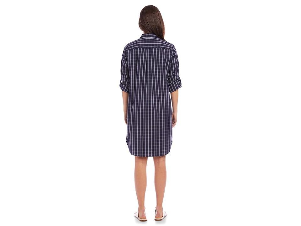 Karen Kane Check Shirtdress (Check) Women's Dress Product Image