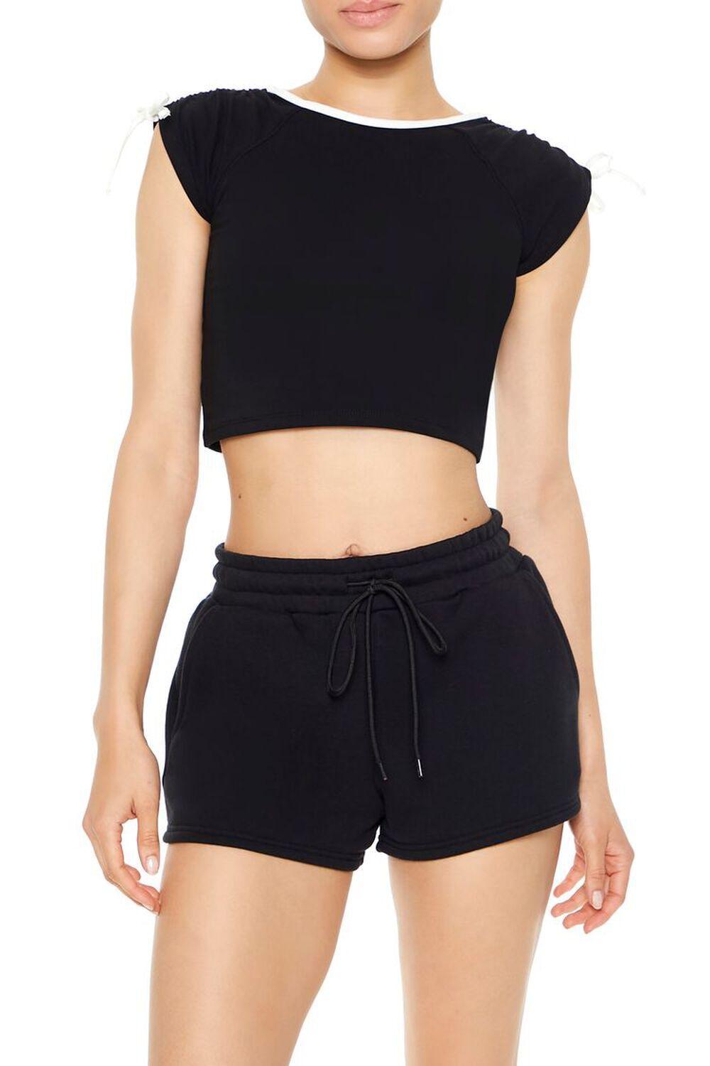 Drawstring Cropped Tee | Forever 21 Product Image