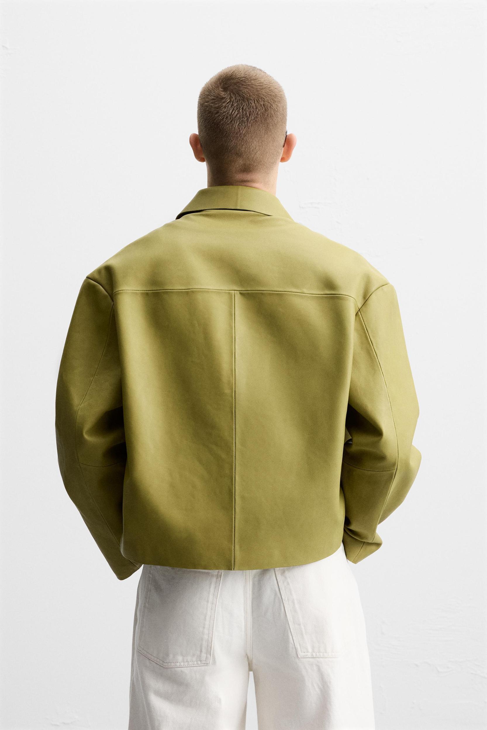 LEATHER OVERSHIRT Product Image