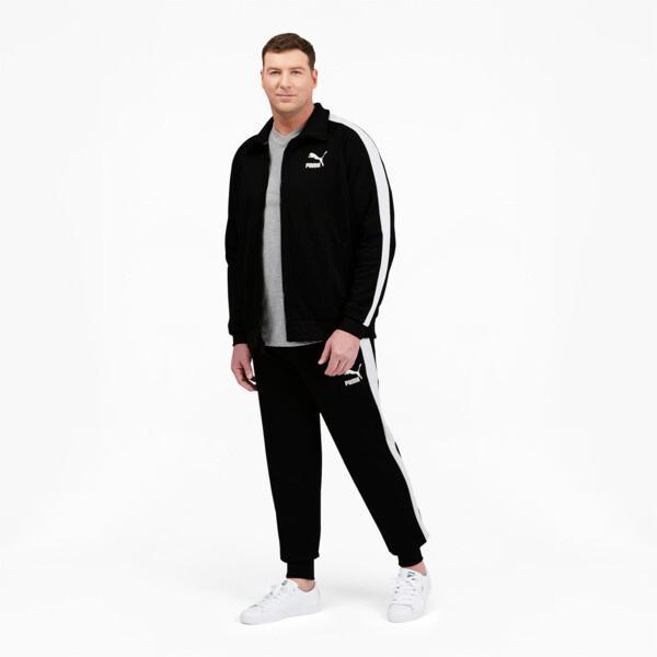 PUMA Iconic T7 Men's Track Jacket Big & Tall in Black/White Product Image