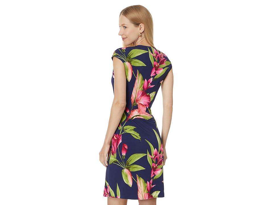 Tommy Bahama Clara Lavish Blooms Short Sleeve Dress (Island ) Women's Dress Product Image