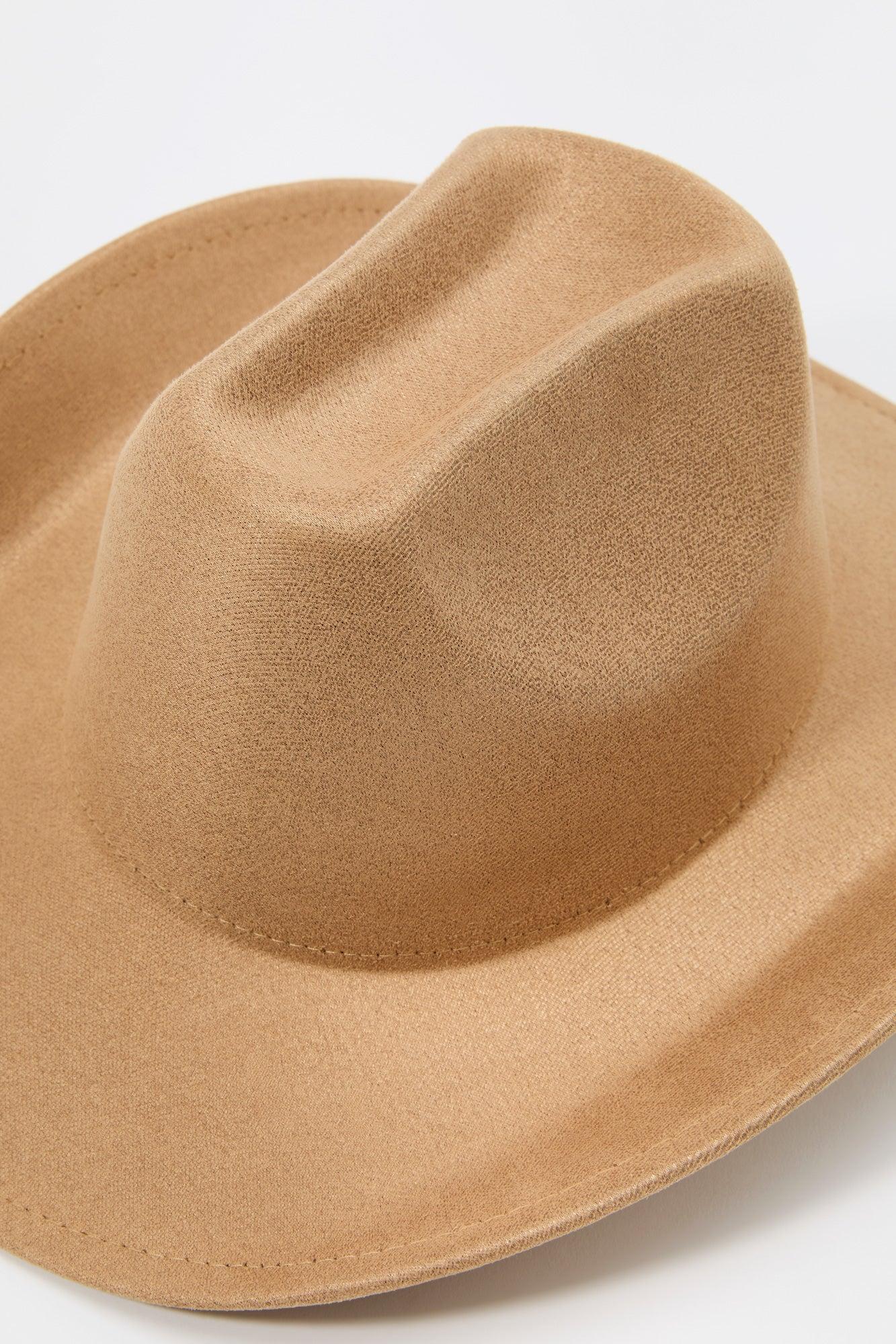 Faux Suede Cowboy Hat Male Product Image