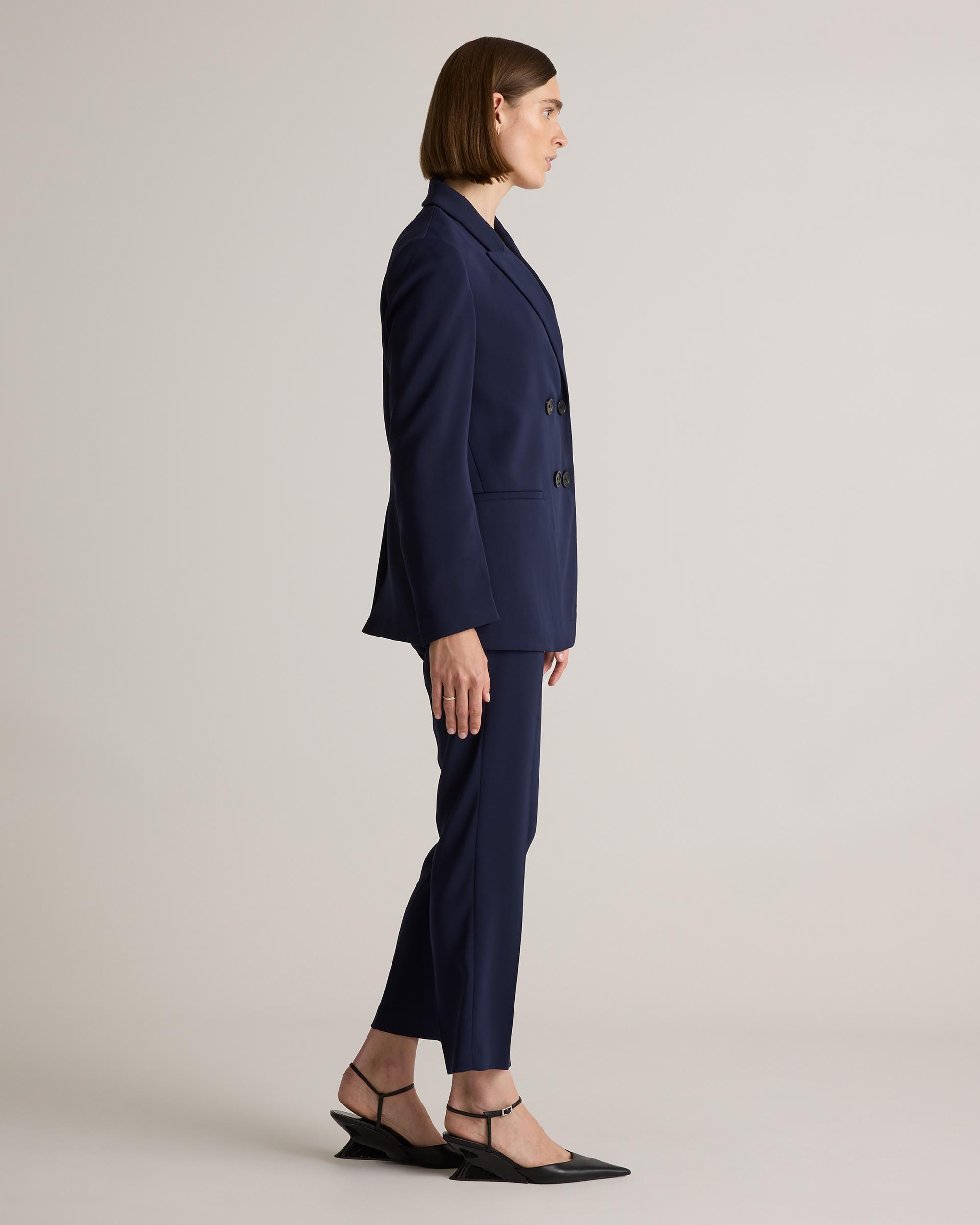 Quince | Women's Stretch Crepe Double-Breasted Blazer Polyester Product Image