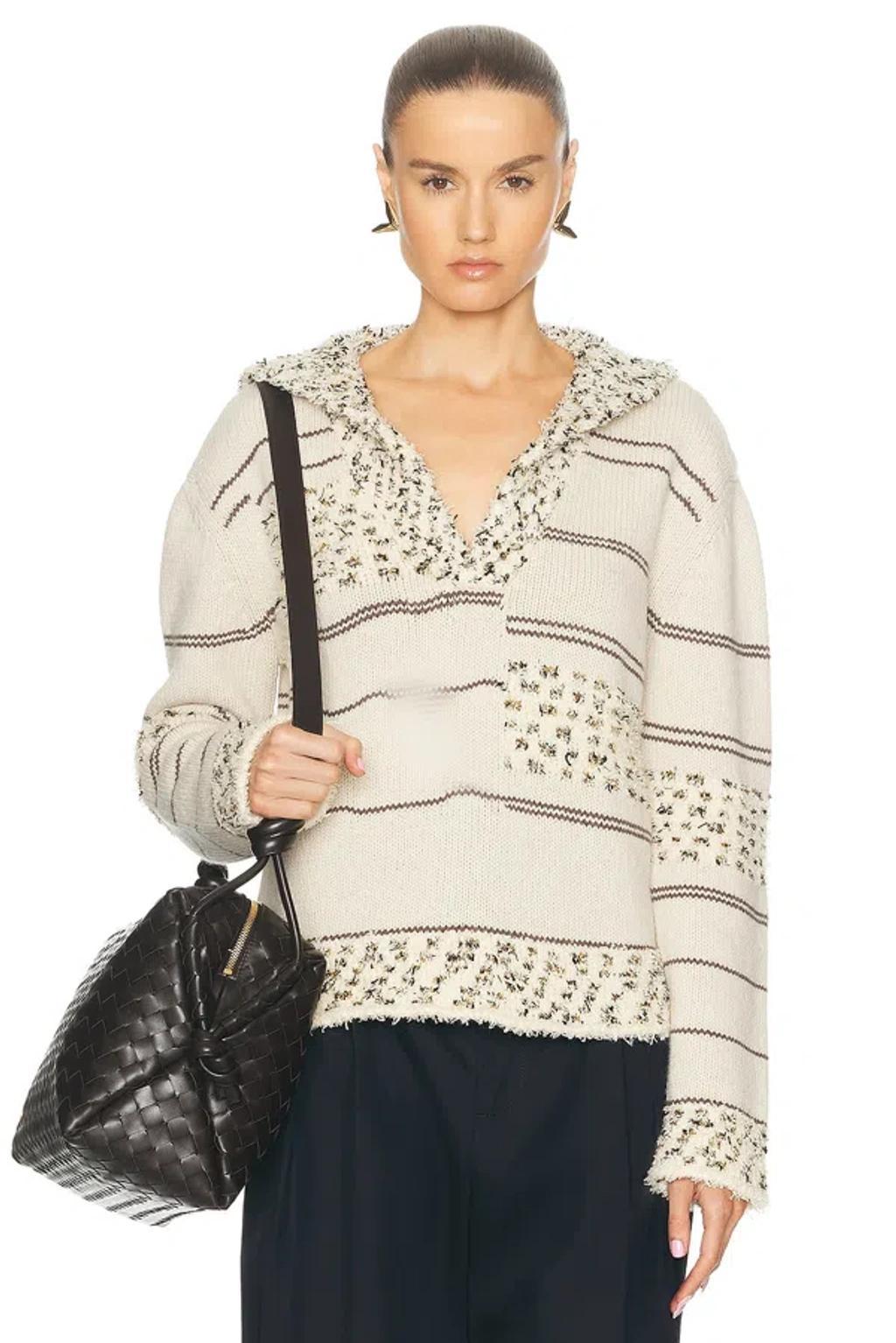 BOTTEGA VENETA Polo Shirt  Woman Color Multicolor In Beige Product Image