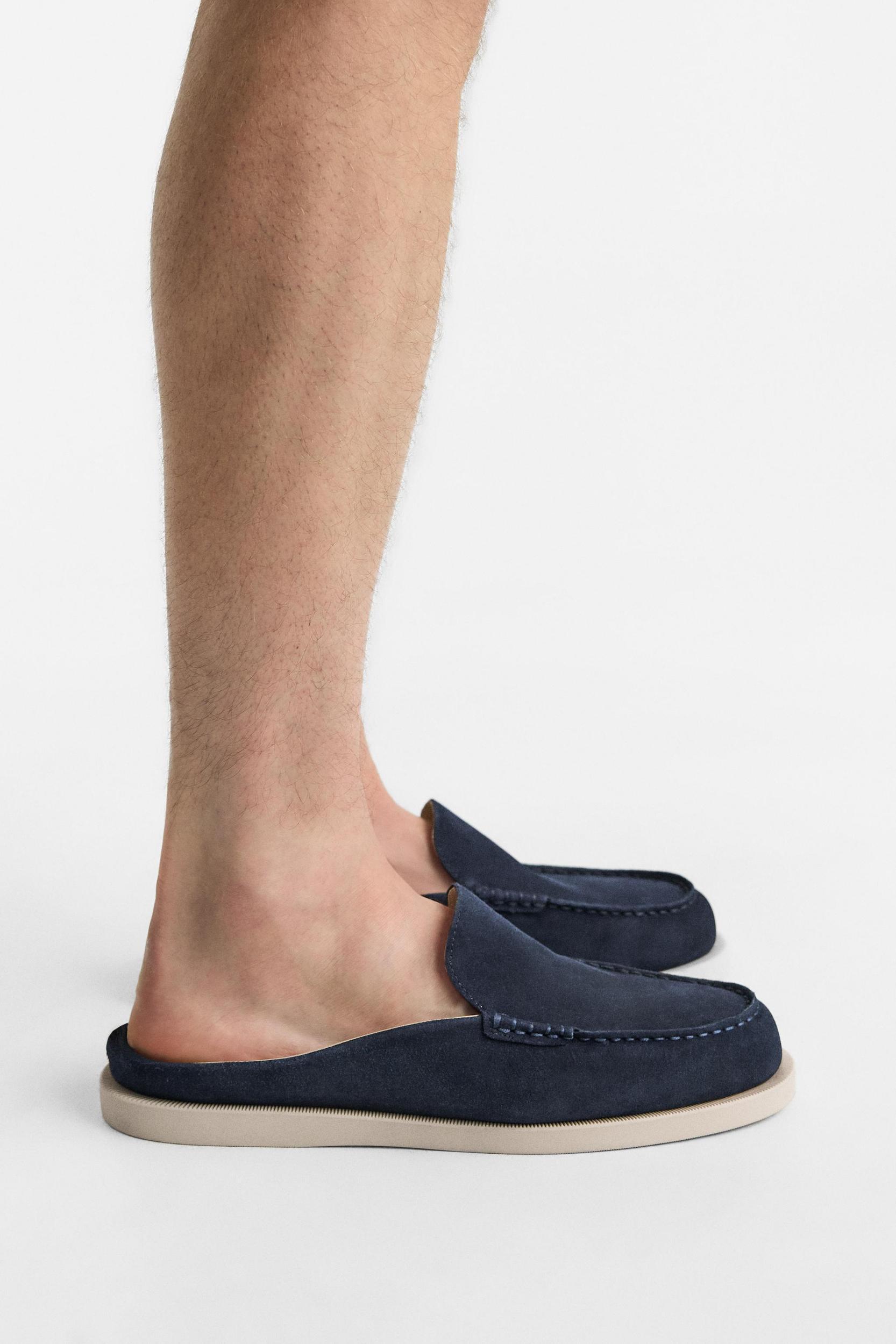 LEATHER MULE LOAFERS Product Image