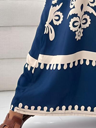 Printed Spaghetti Strap Sleeveless Maxi Dress Product Image