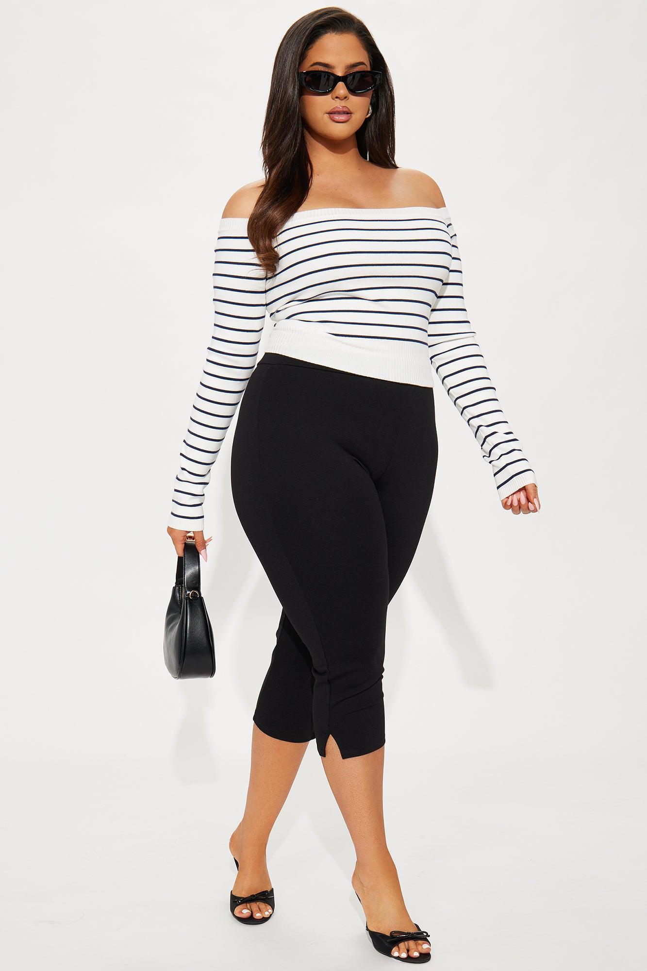 Hamptons Weekend Striped Sweater - White/combo Product Image
