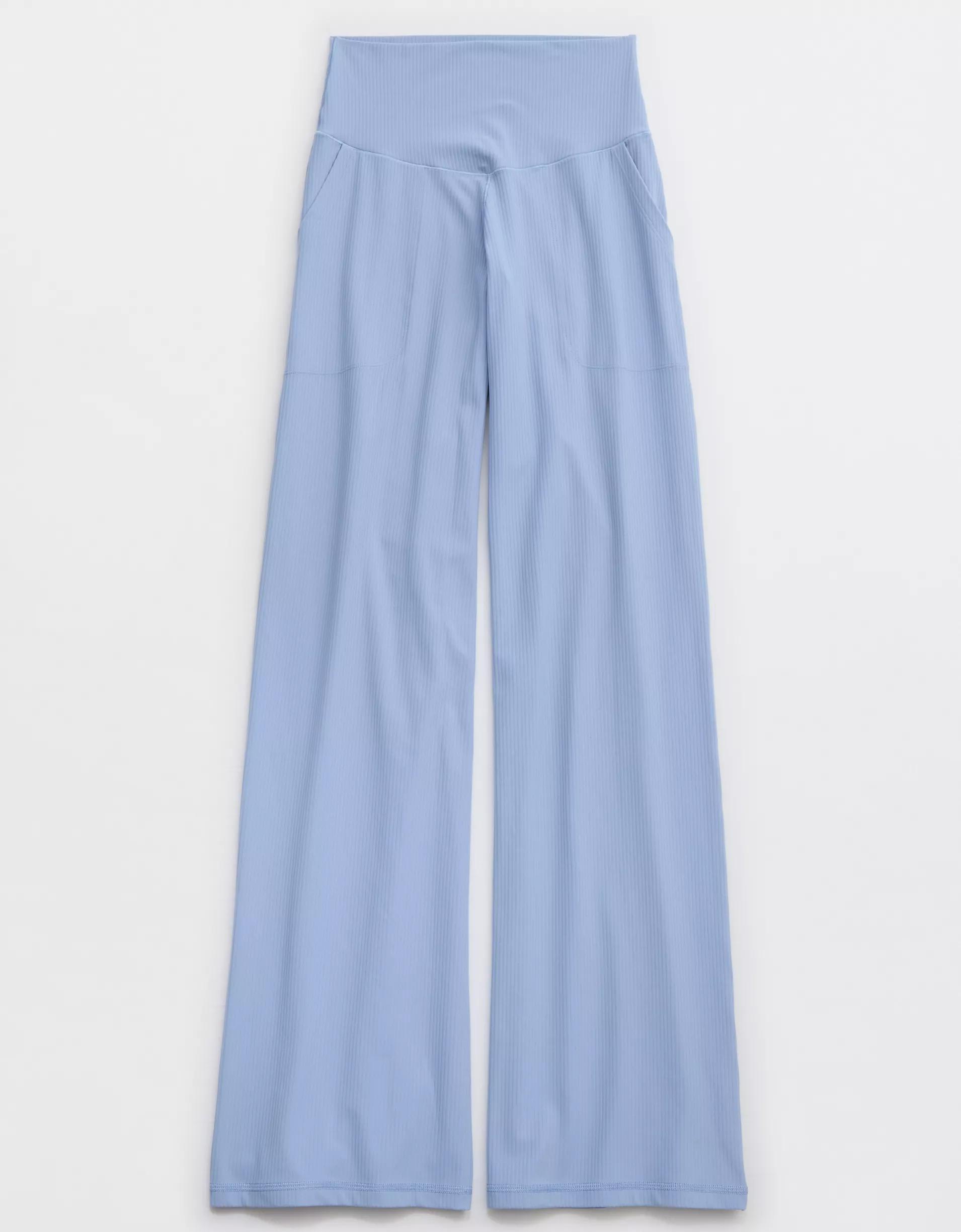 OFFLINE By Aerie Real Me XTRA High Waisted Ribbed Trouser Product Image