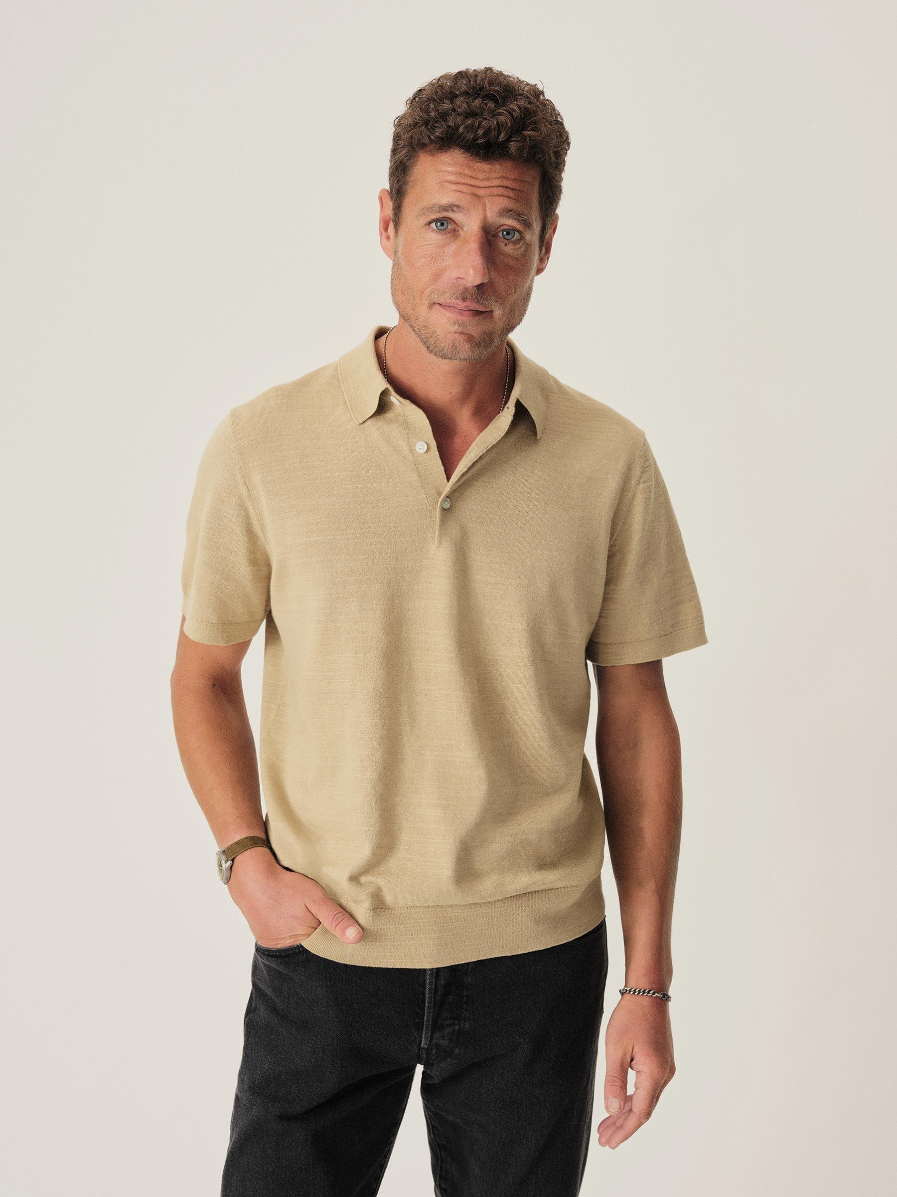 Cedar Avalon Knit Polo Product Image