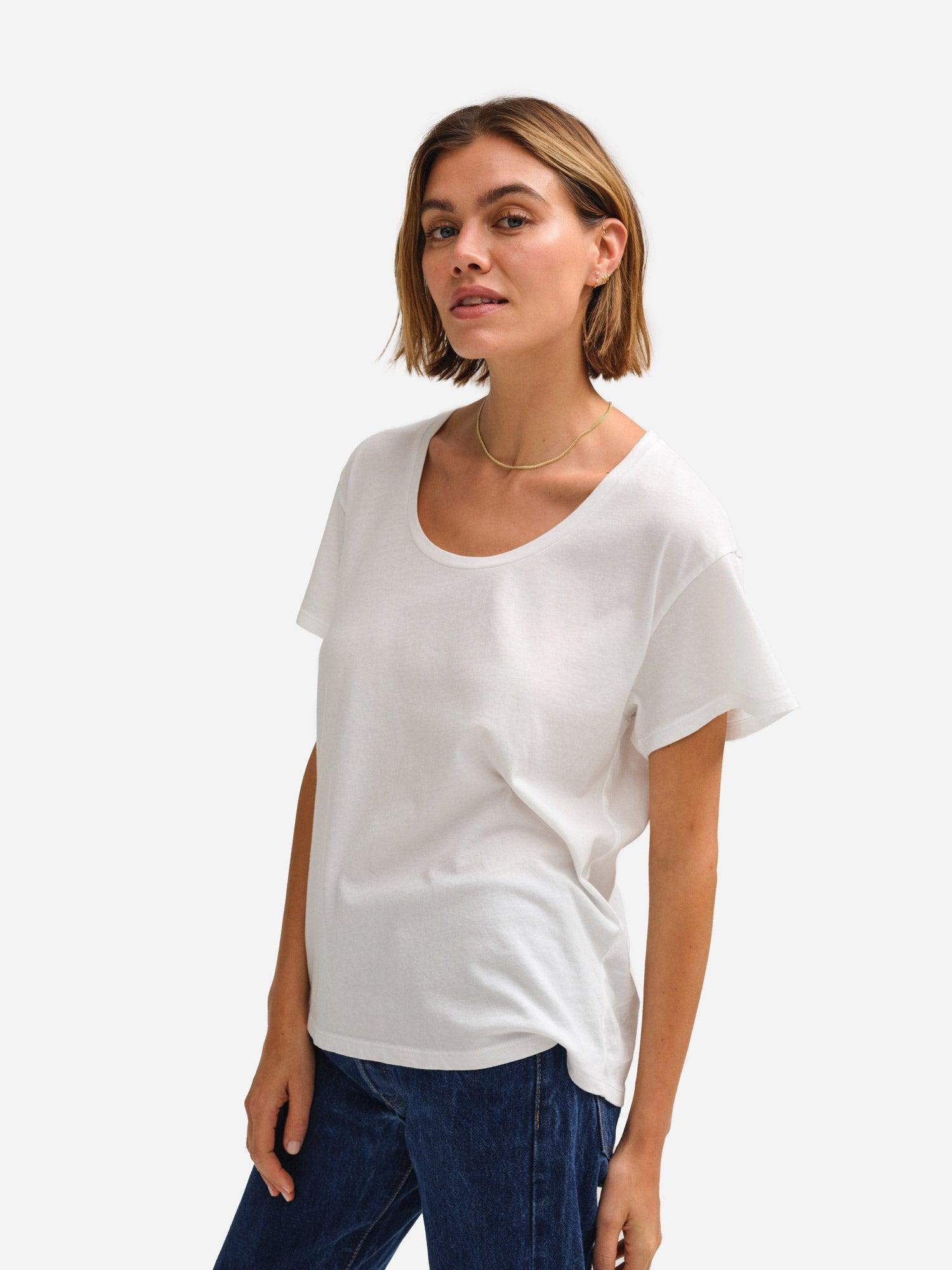 Organic Cotton Classic U-Neck Tee Female Product Image