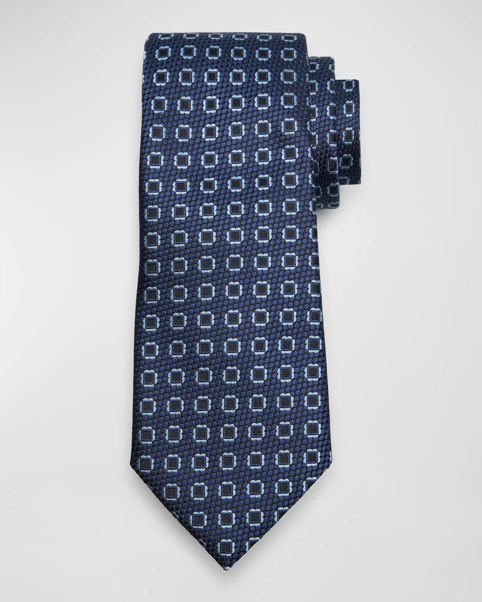 Men's Fancy Boxes Silk Tie Product Image