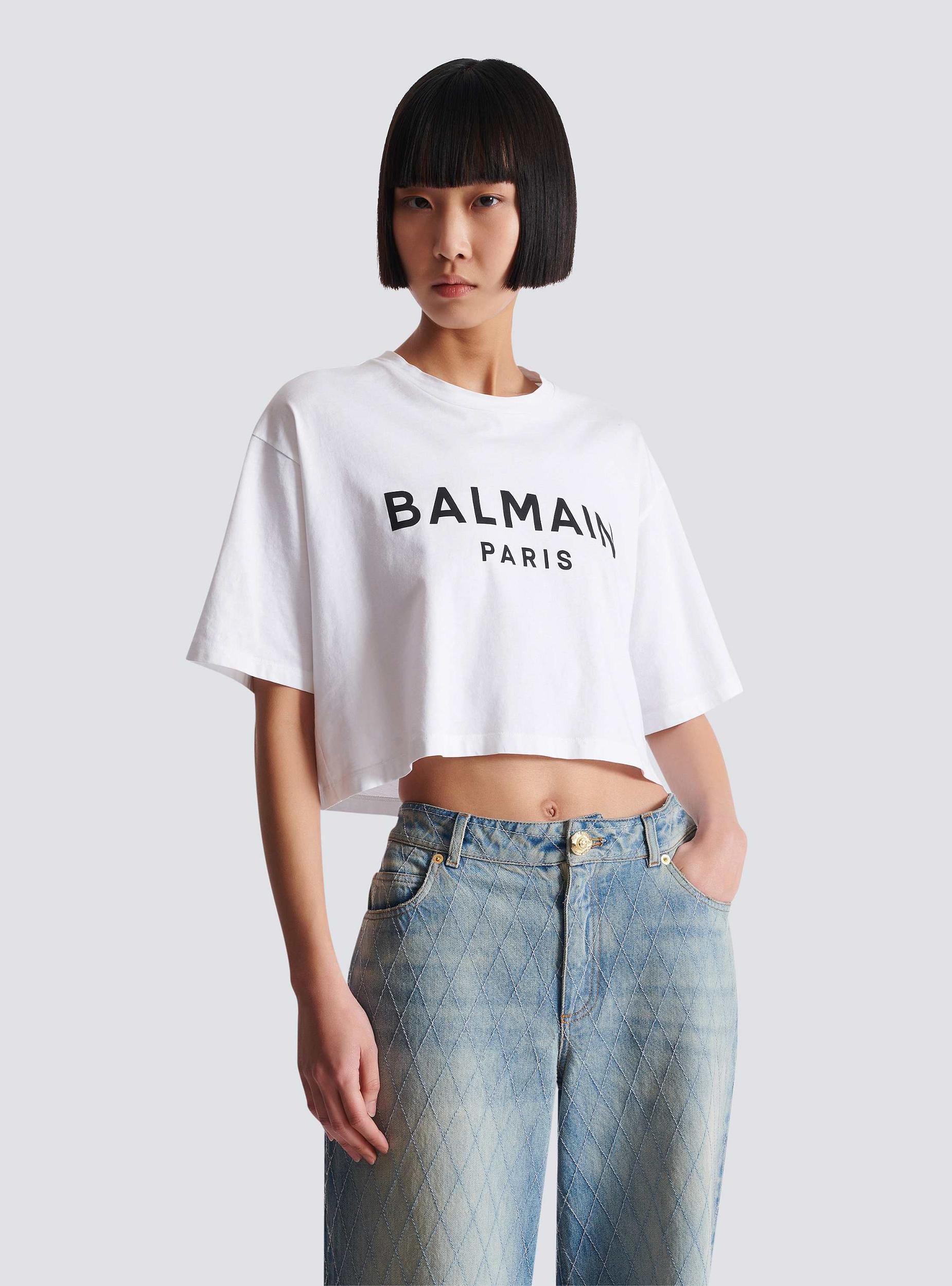 T-shirt with Balmain Paris print Product Image