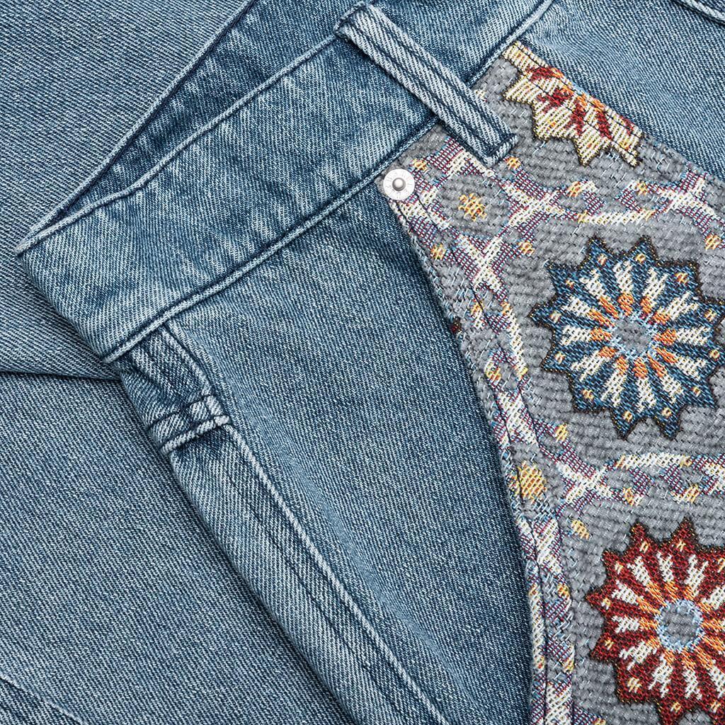 Floral Ultra Double Knee - Indigo Male Product Image