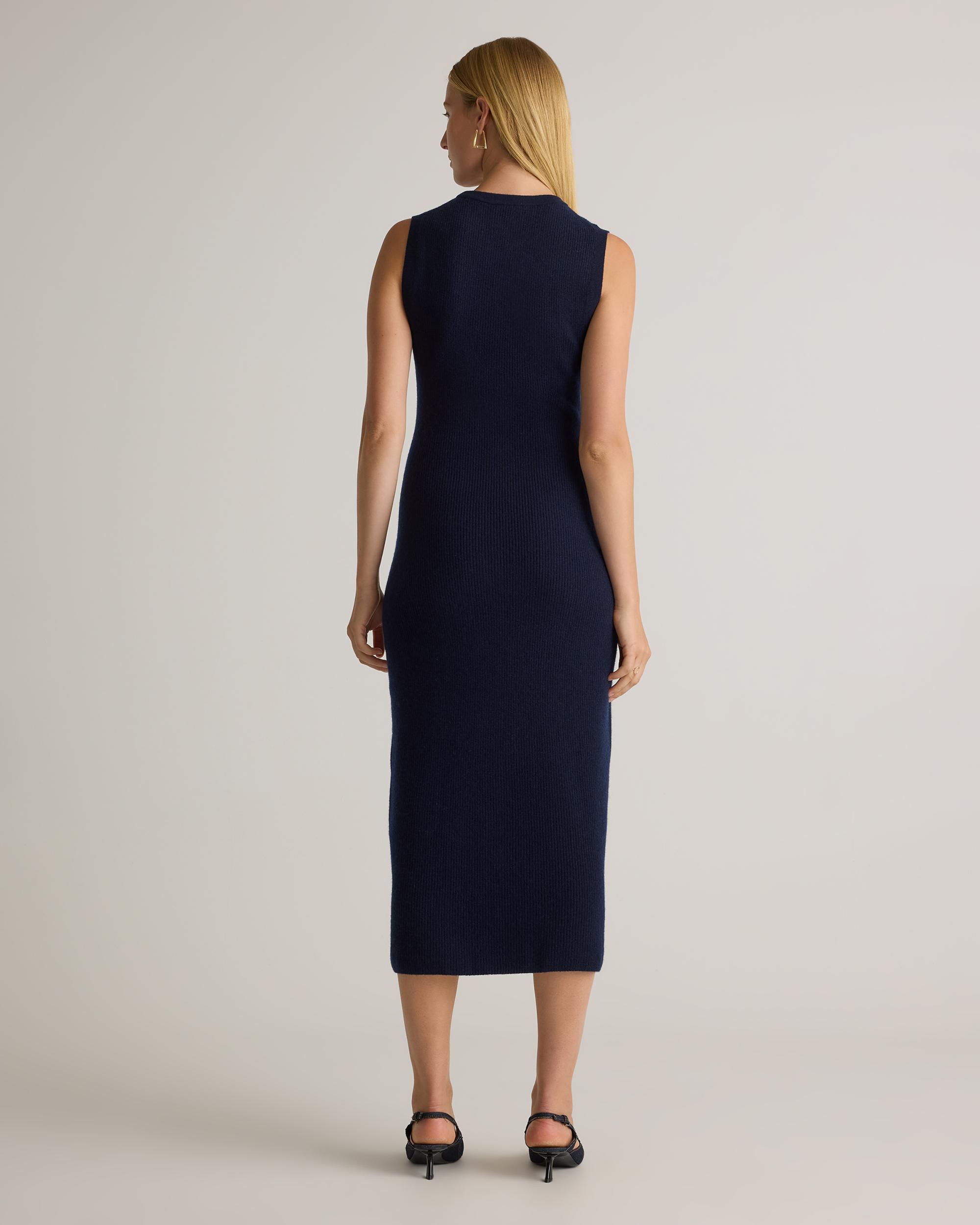 Quince | Women's Mongolian Cashmere Sleeveless Midi Sweater Dress Product Image