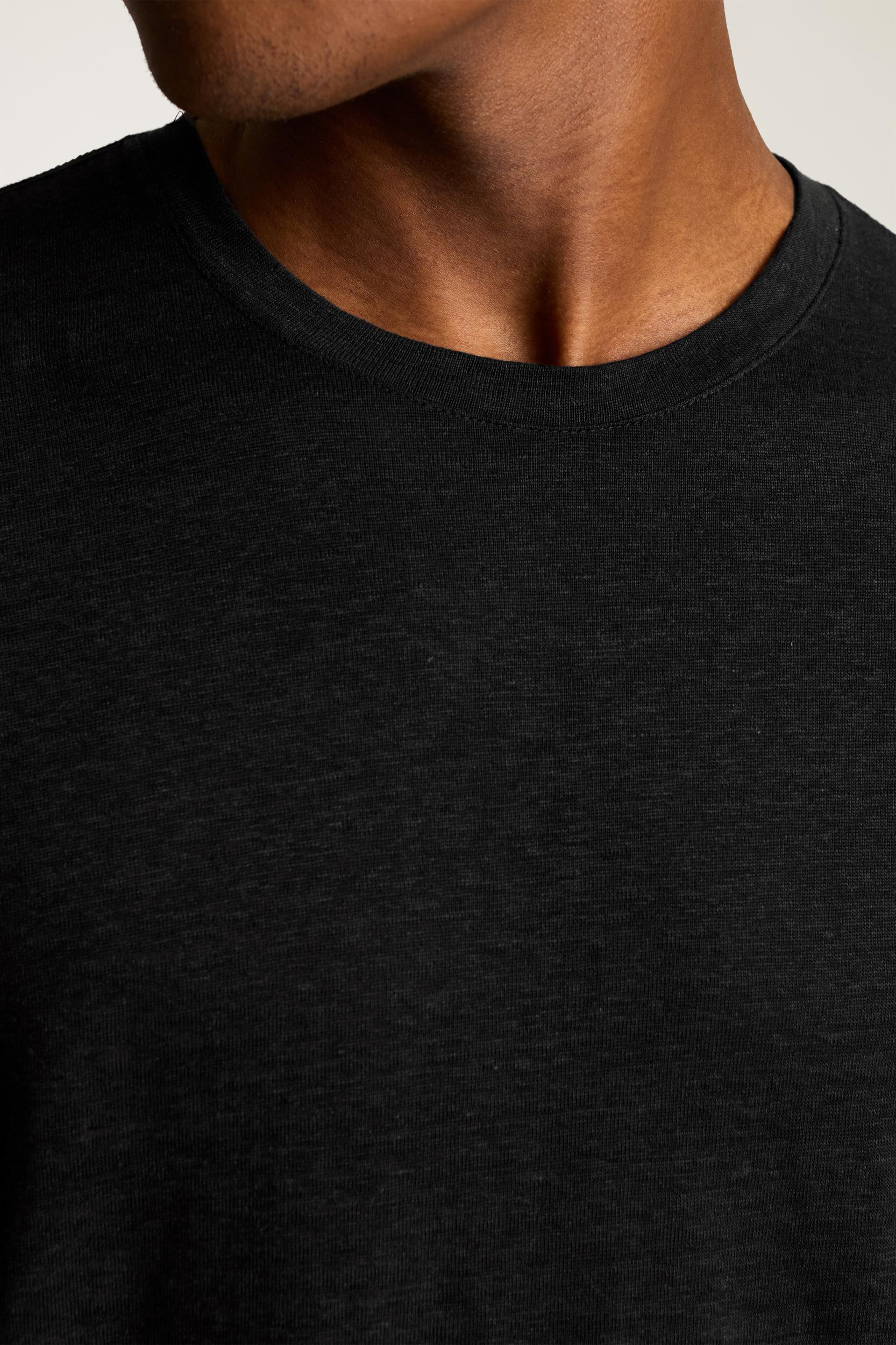 Linen Crew Neck Tee Product Image