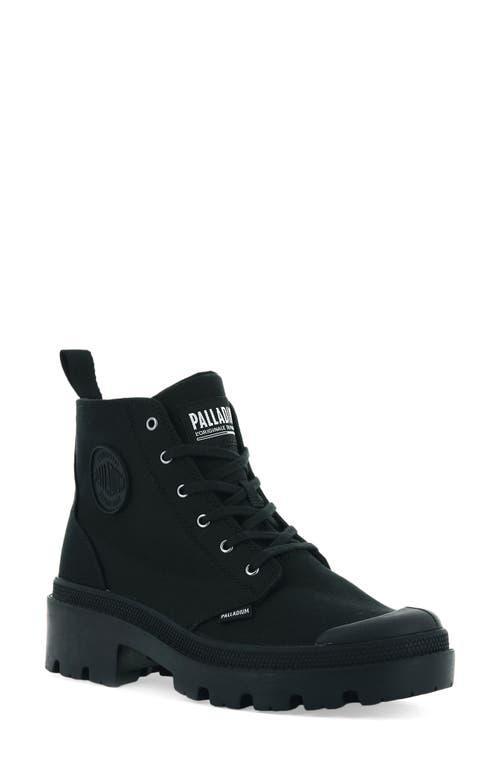 Palladium Womens Pallabase Twill Canvas Lug Sole Sneaker Booties Product Image