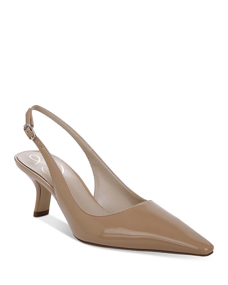 Womens Bianka Leather Slingback Pumps Product Image