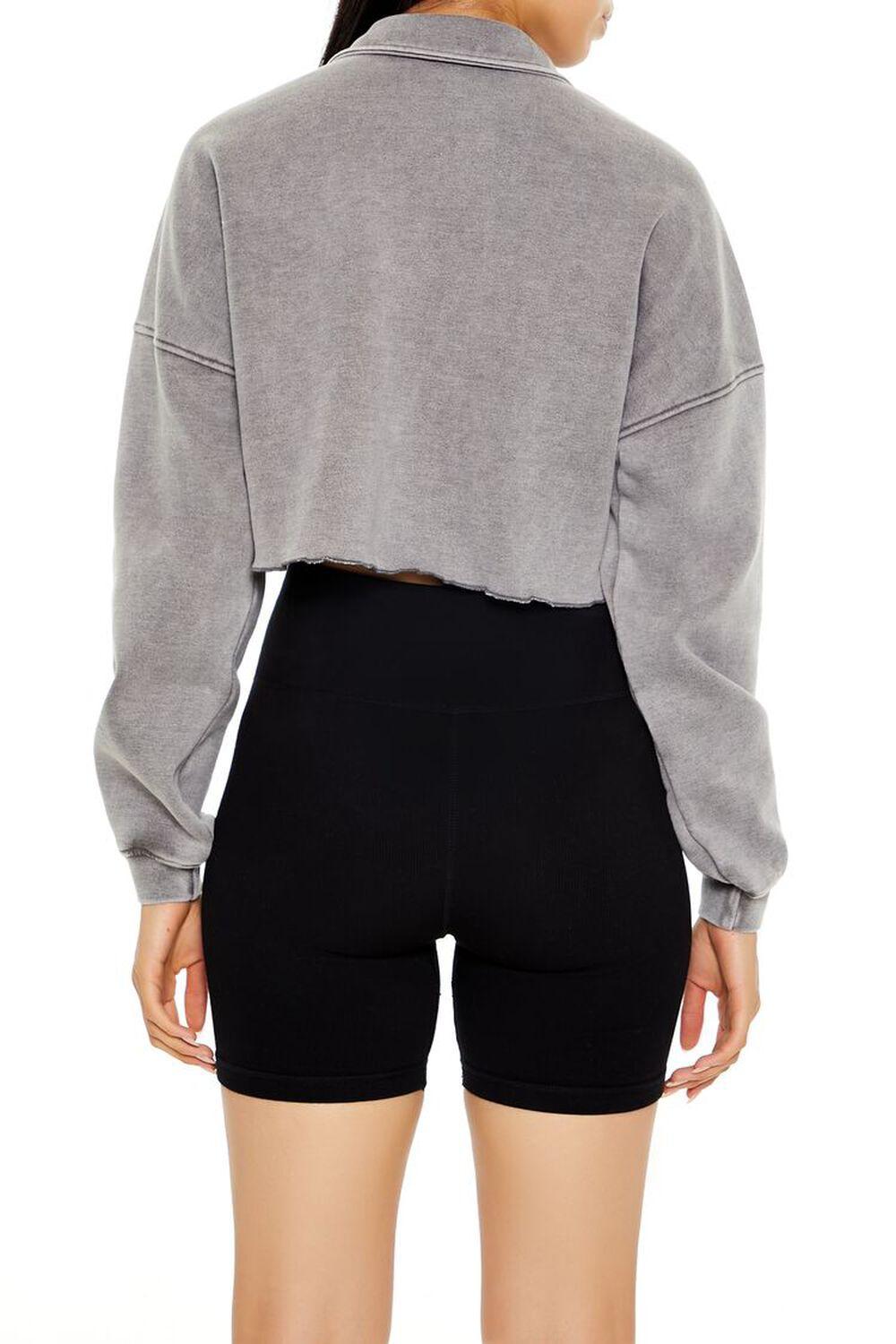 New York Half-Zip Cropped Pullover | Forever 21 Product Image