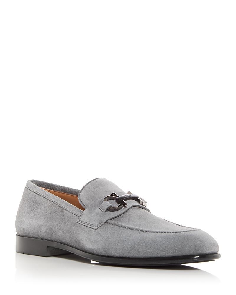 Ferragamo Mens Foster Suede Loafers Product Image