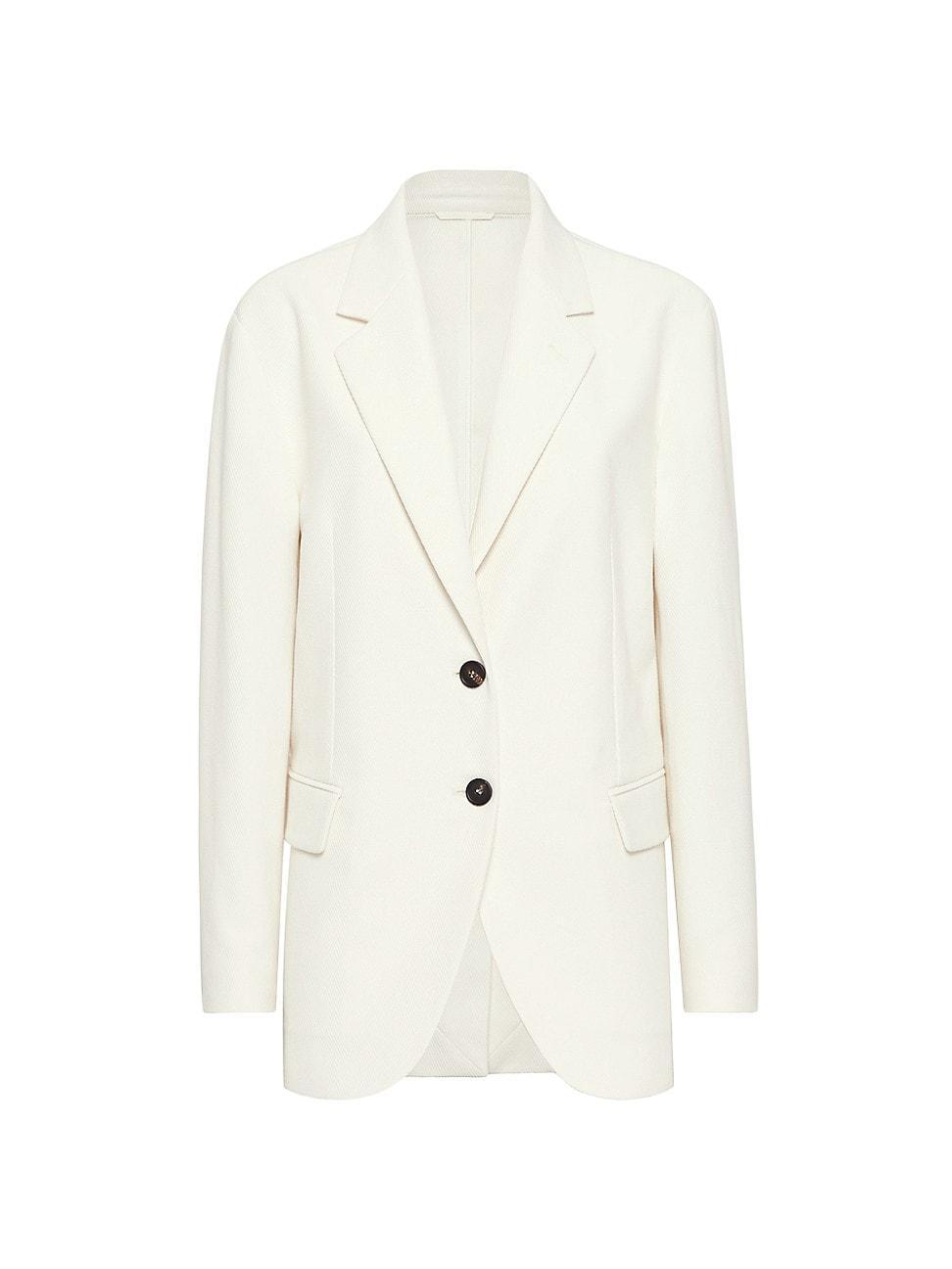 Womens Cotton and Linen Cavalry Blazer Product Image