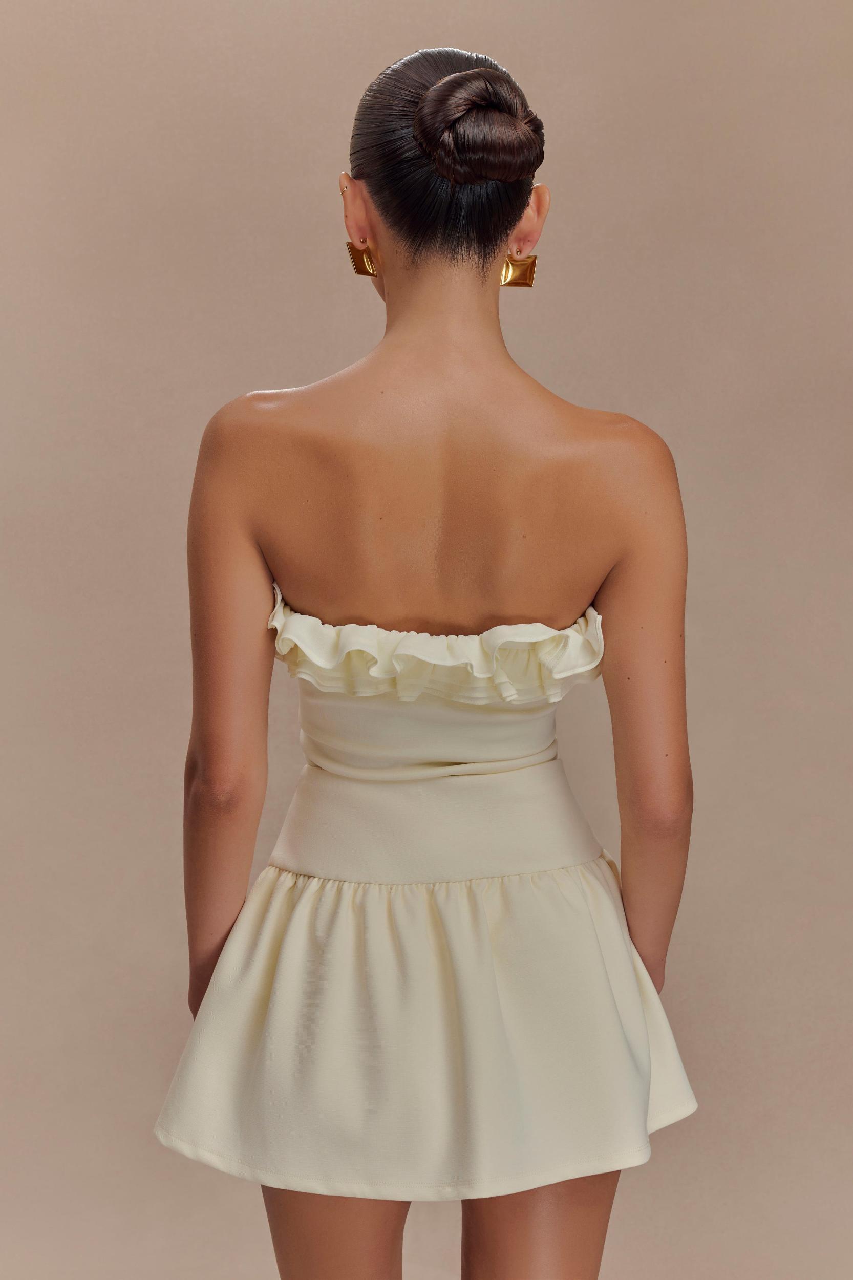 Jennie Frill Mini Skort - Ivory Product Image