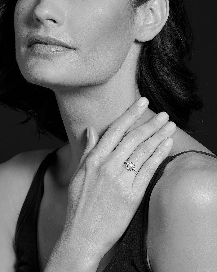LAGOS Sterling Silver Caviar Spark Diamond Square Ring In Silver/diamond Product Image