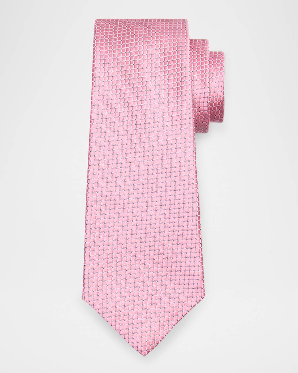 Mens Textured Neat Silk Tie Product Image