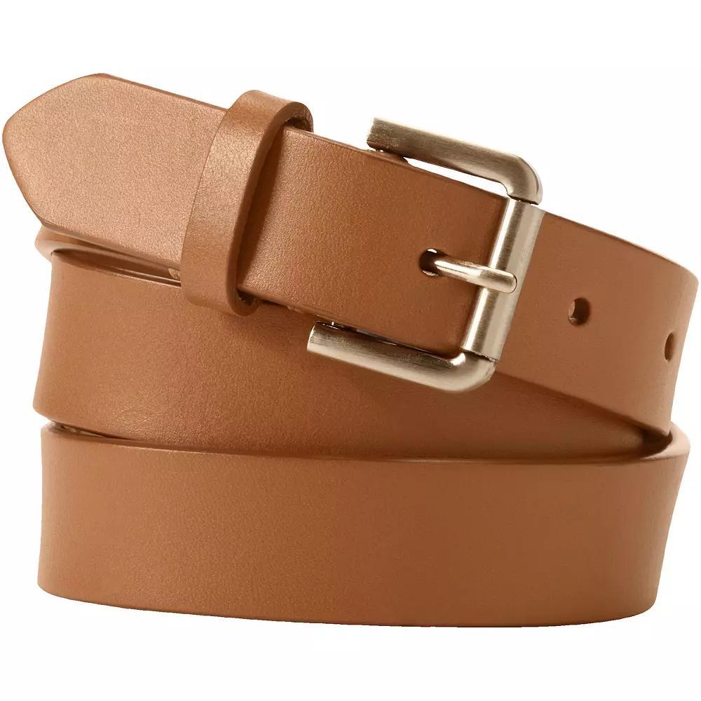 Women's Lands' End Classic Leather Belt, Size: 2XL, Red Product Image