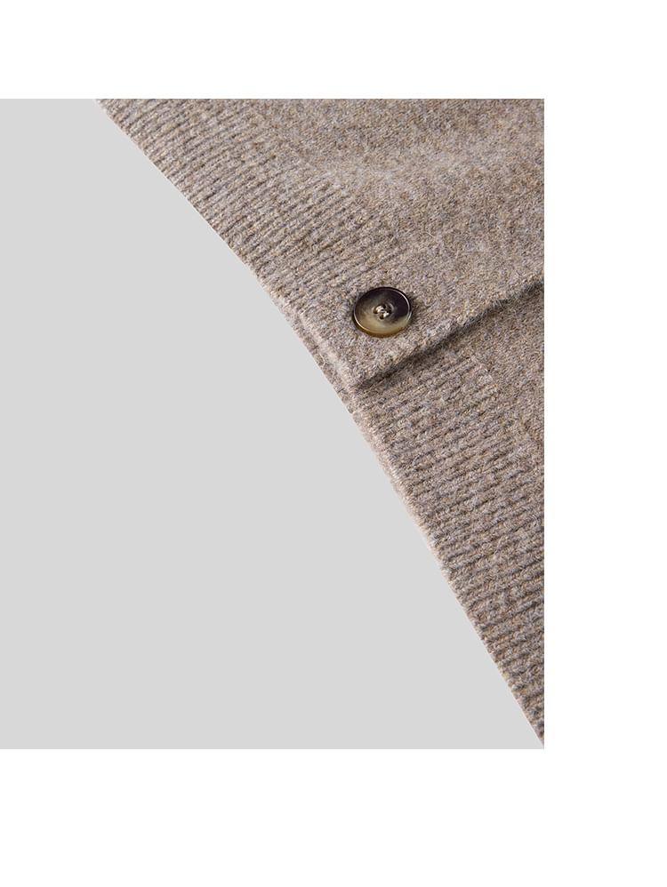 Collared Plain Cardigan Product Image