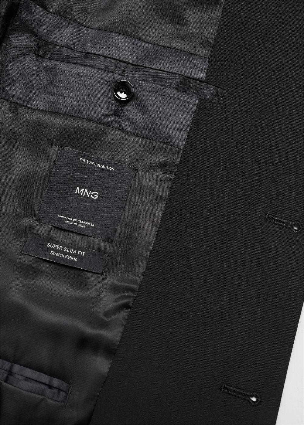 Super slim-fit suit blazer in stretch fabric - Men | MANGO USA Product Image